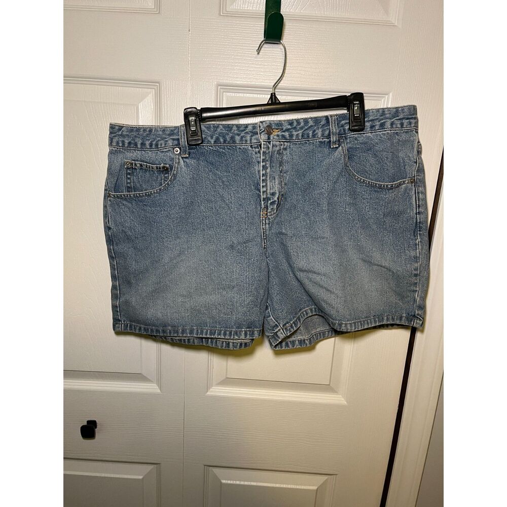 Bongo Womens Denim Shorts Size 20 Plus Size Blue Jean Casual Y2K Shorts